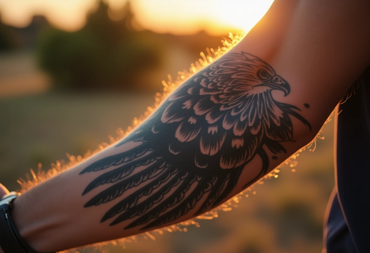 tatouage aigle