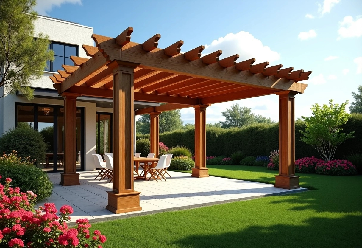 bois pergola